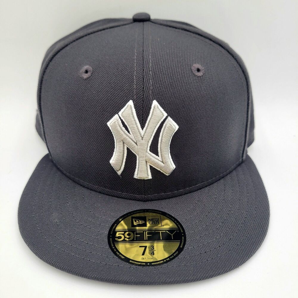New York Yankees New Era Dark Graphite World Series 59Fifty Fitted Cap Hat 7 3/4